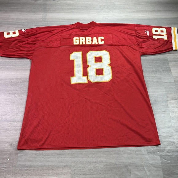 Puma Other - VINTAGE Kansas City Chiefs Elvis Grbac 18 Jersey Mens 2XL Red NFL Football Puma